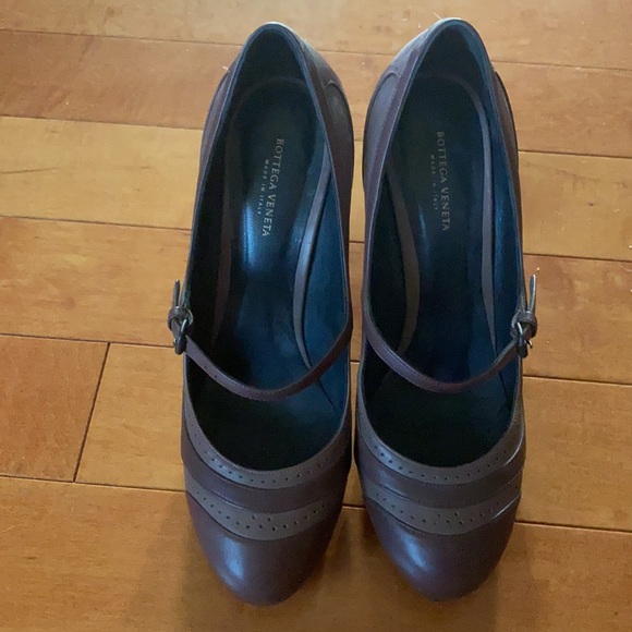 Bottega Veneta Mary Jane pumps 4” heels 37.5 - Picture 3 of 11